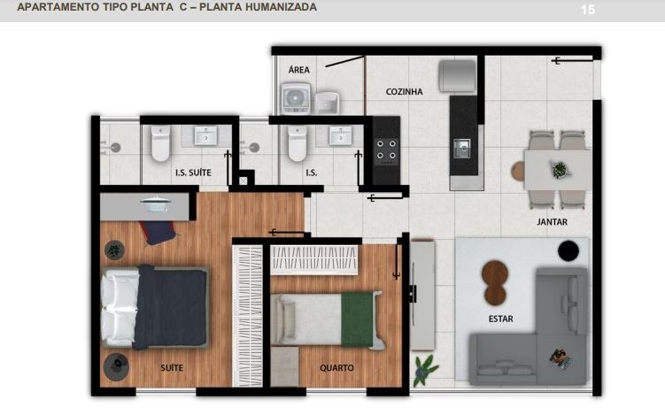 Apartamento à venda com 2 quartos, 23m² - Foto 20