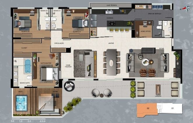 Apartamento à venda com 4 quartos, 178m² - Foto 17