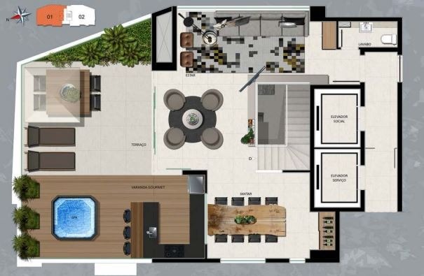 Apartamento à venda com 3 quartos, 118m² - Foto 13