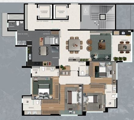 Apartamento à venda com 4 quartos, 150m² - Foto 9