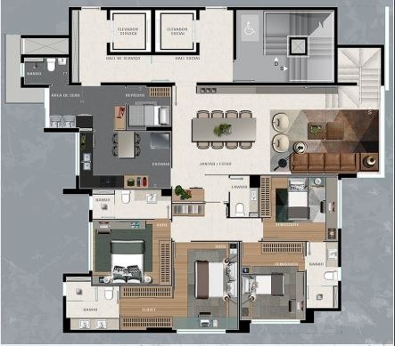 Apartamento à venda com 4 quartos, 150m² - Foto 11