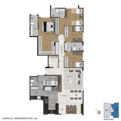 Apartamento à venda com 4 quartos, 174m² - Foto 12