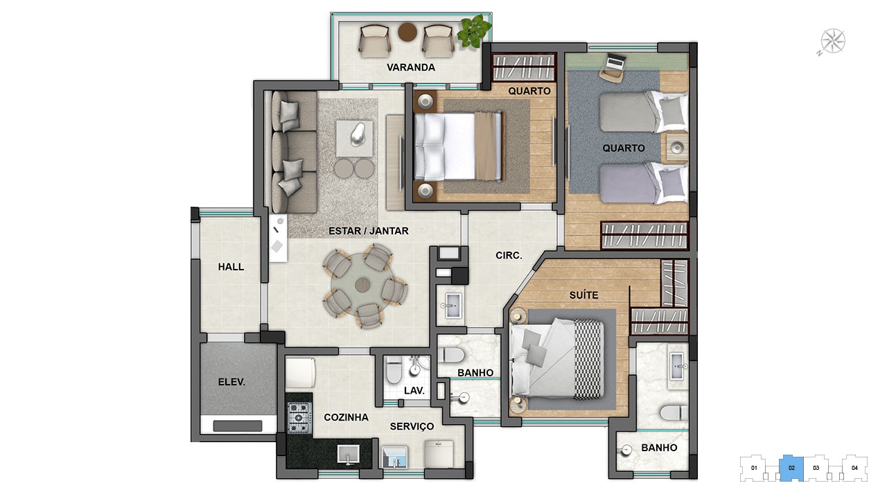 Apartamento à venda com 3 quartos, 287m² - Foto 15