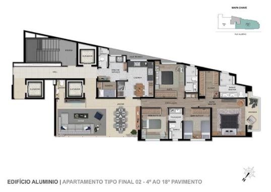 Apartamento à venda com 4 quartos, 166m² - Foto 19