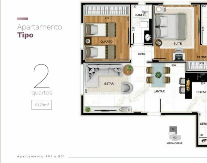 Apartamento à venda com 3 quartos, 84m² - Foto 7