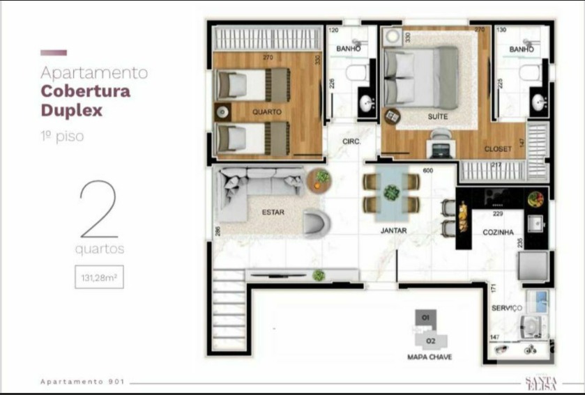 Apartamento à venda com 3 quartos, 84m² - Foto 8