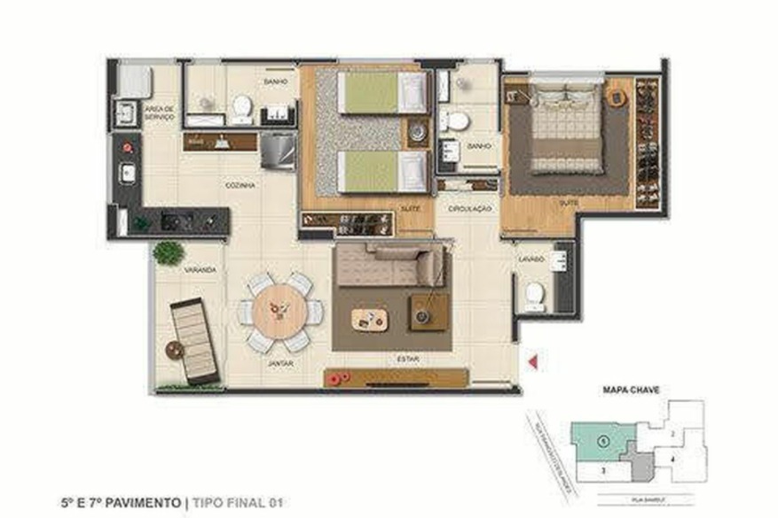 Cobertura à venda com 2 quartos, 123m² - Foto 5