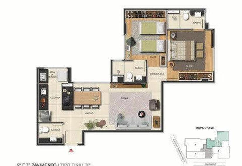 Cobertura à venda com 2 quartos, 123m² - Foto 6