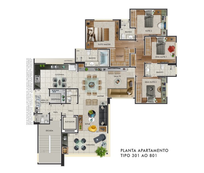 Apartamento à venda com 4 quartos, 140m² - Foto 6