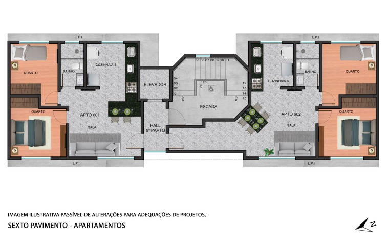 Apartamento à venda com 2 quartos, 45m² - Foto 2