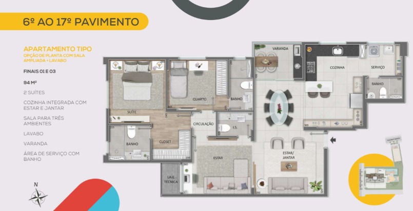 Apartamento à venda com 3 quartos, 248m² - Foto 19