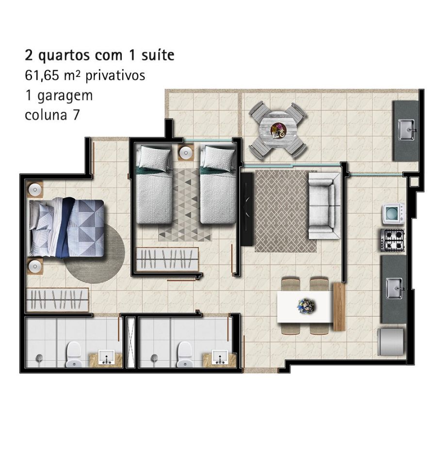 Apartamento à venda com 2 quartos, 67m² - Foto 20