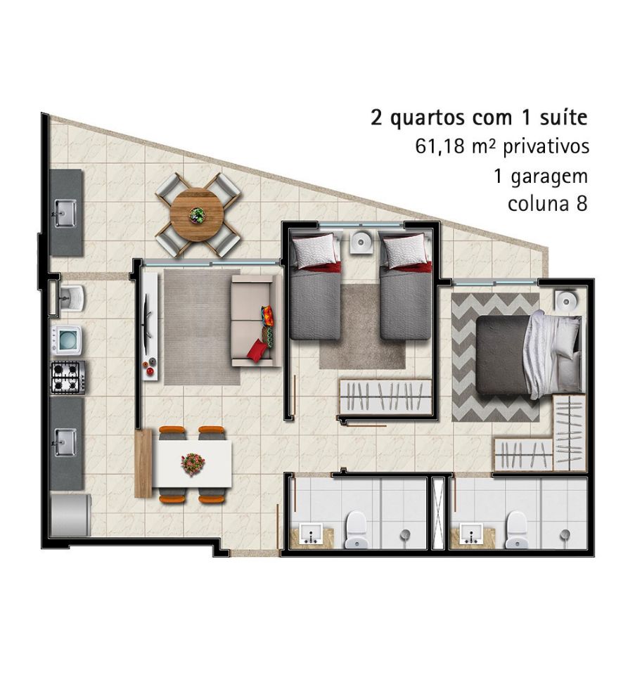 Apartamento à venda com 2 quartos, 67m² - Foto 21