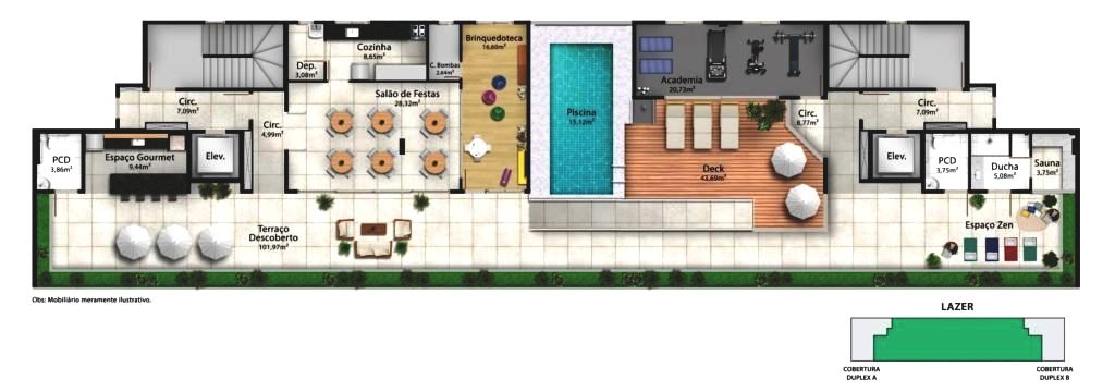 Apartamento à venda com 2 quartos, 68m² - Foto 17