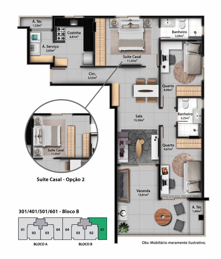 Apartamento à venda com 2 quartos, 68m² - Foto 23