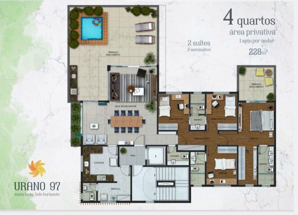 Apartamento à venda com 4 quartos, 225m² - Foto 9