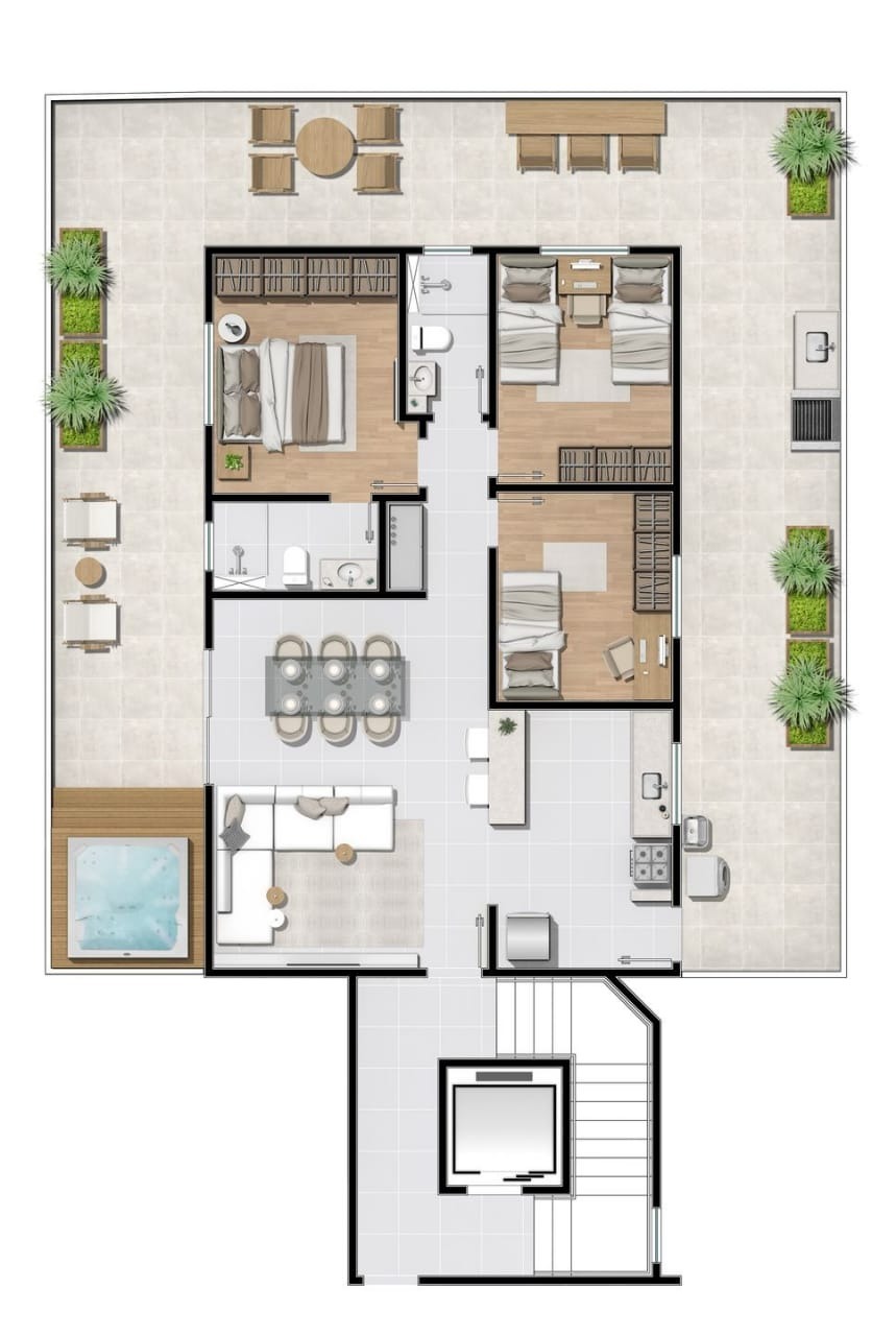 Cobertura à venda com 3 quartos, 148m² - Foto 3