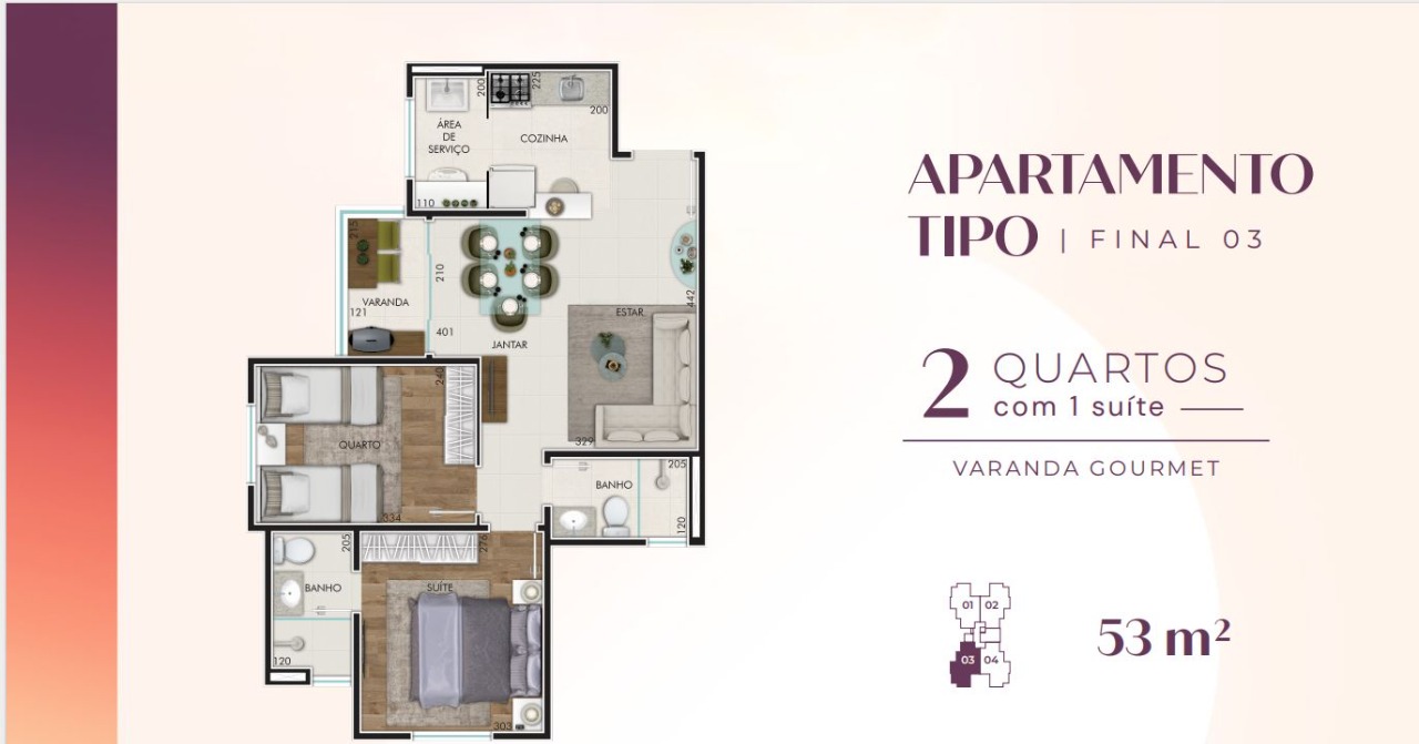 Apartamento à venda com 2 quartos, 53m² - Foto 16