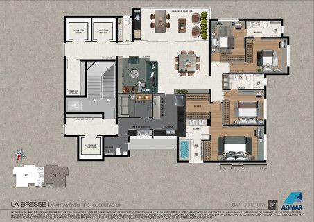 Apartamento à venda com 4 quartos, 174m² - Foto 20