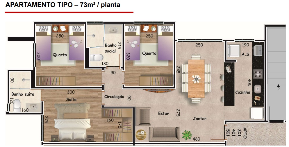 Apartamento à venda com 3 quartos, 93m² - Foto 14