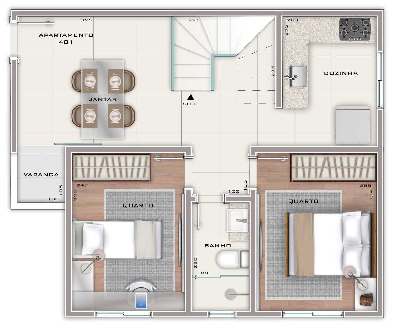 Apartamento à venda com 2 quartos, 97m² - Foto 11