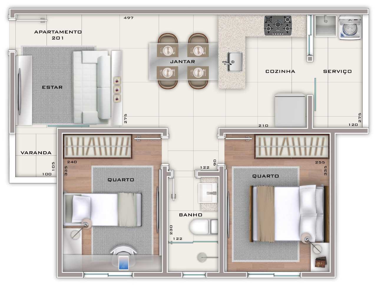 Apartamento à venda com 2 quartos, 97m² - Foto 13