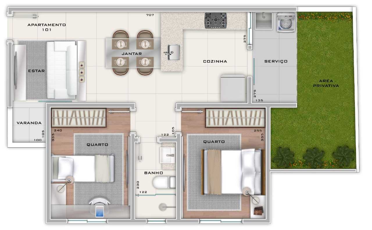 Apartamento à venda com 2 quartos, 97m² - Foto 10