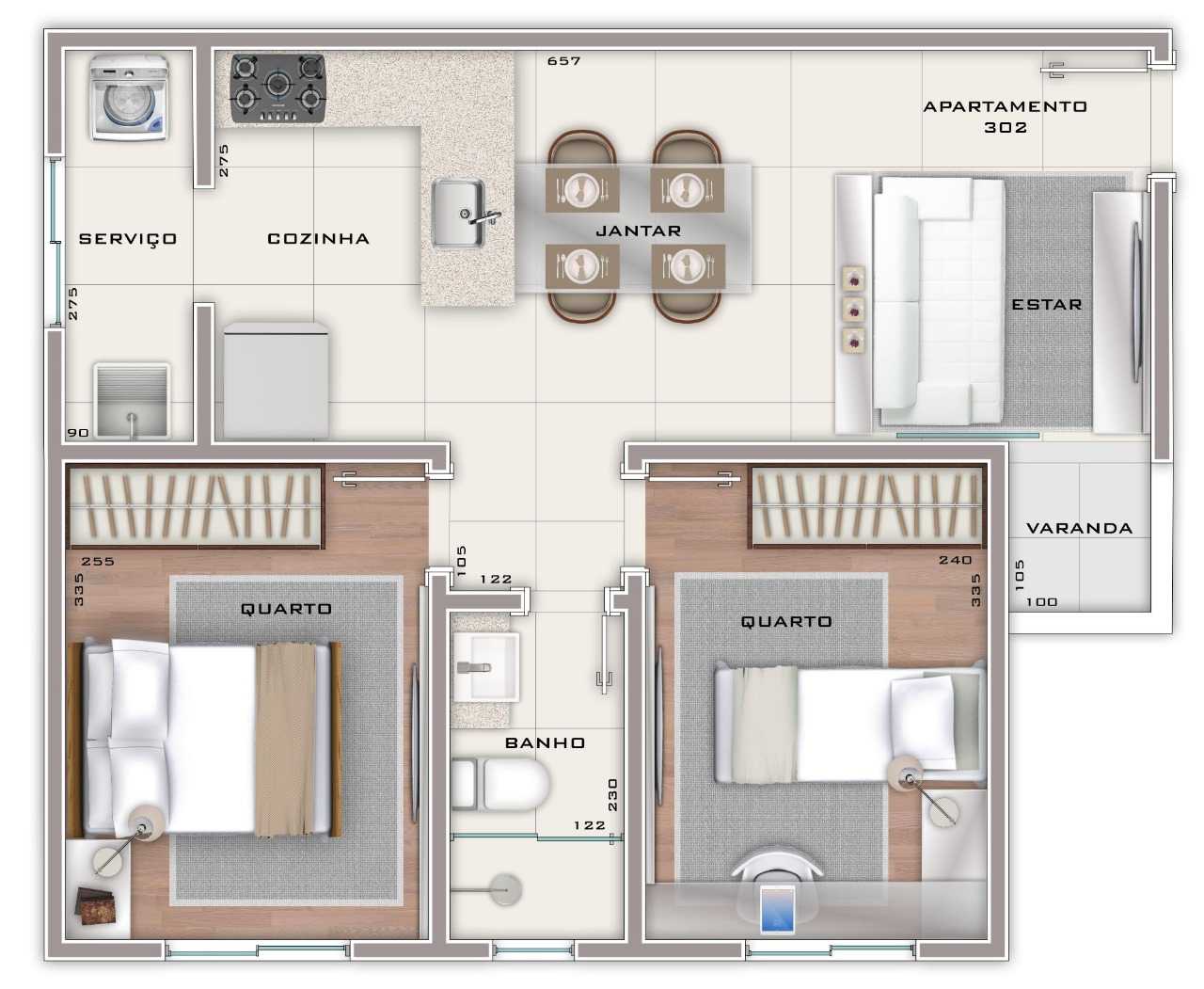 Apartamento à venda com 2 quartos, 97m² - Foto 9