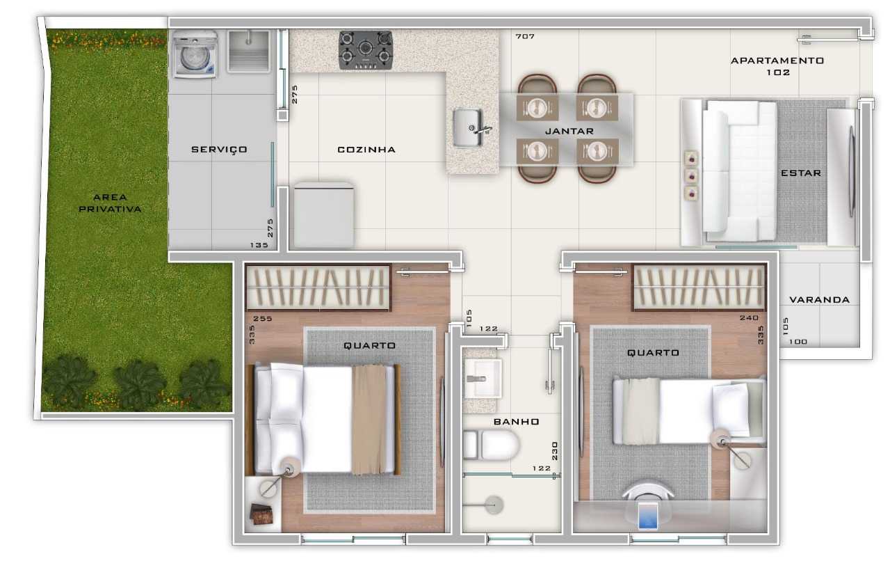 Apartamento à venda com 2 quartos, 58m² - Foto 13