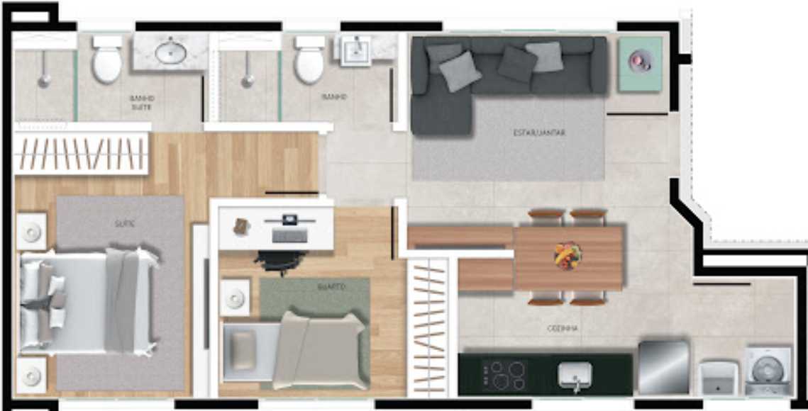 Apartamento à venda com 2 quartos, 55m² - Foto 18