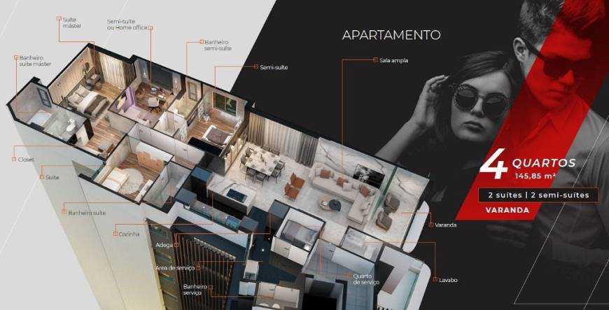 Apartamento à venda com 4 quartos, 146m² - Foto 25