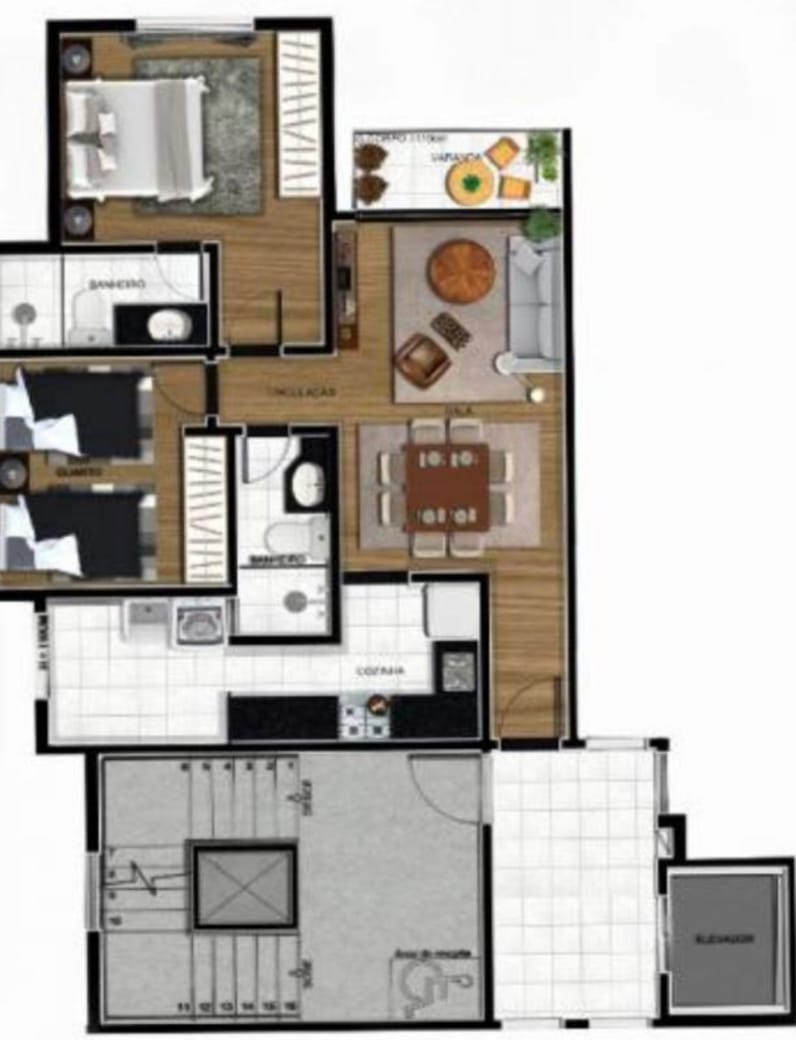 Apartamento à venda com 2 quartos, 64m² - Foto 13