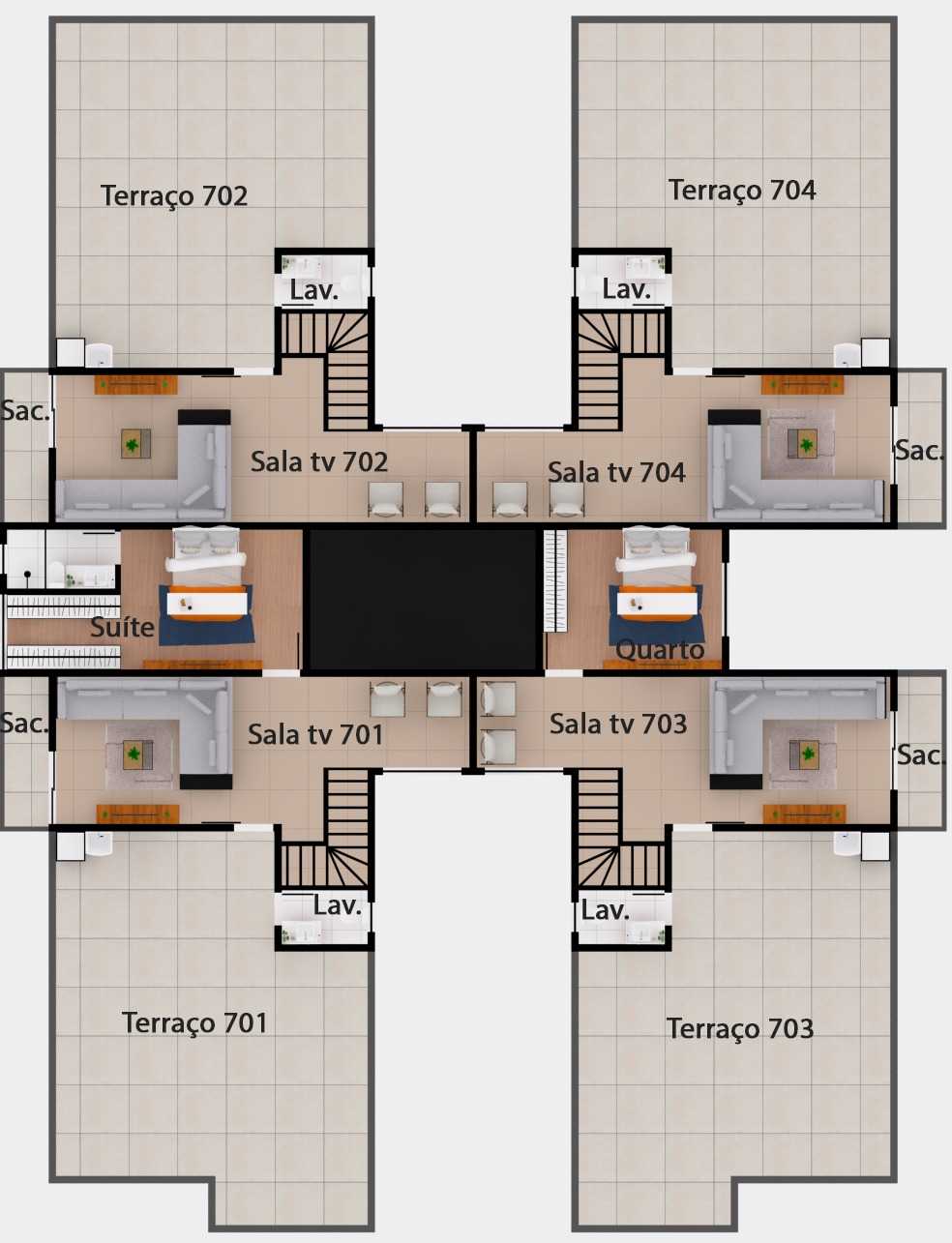 Apartamento à venda com 3 quartos, 180m² - Foto 4