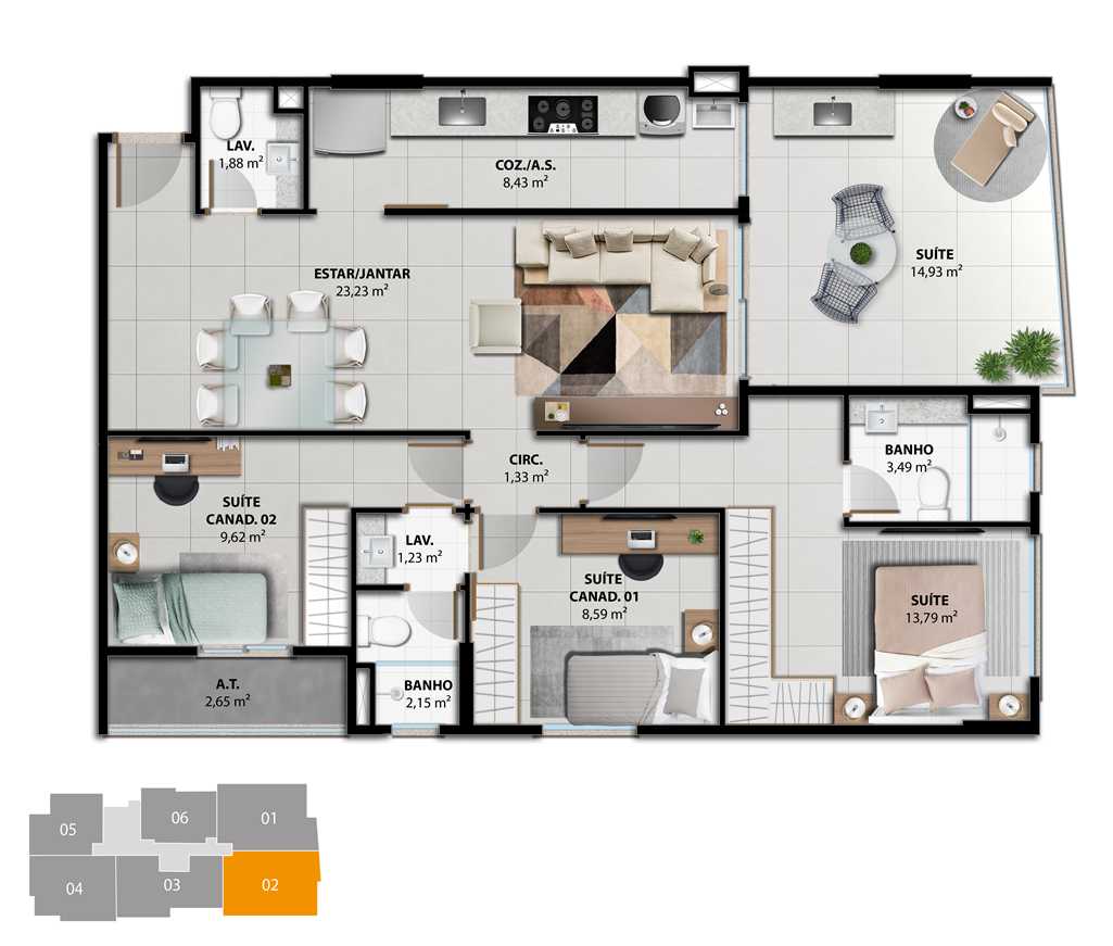 Apartamento à venda com 3 quartos, 101m² - Foto 10