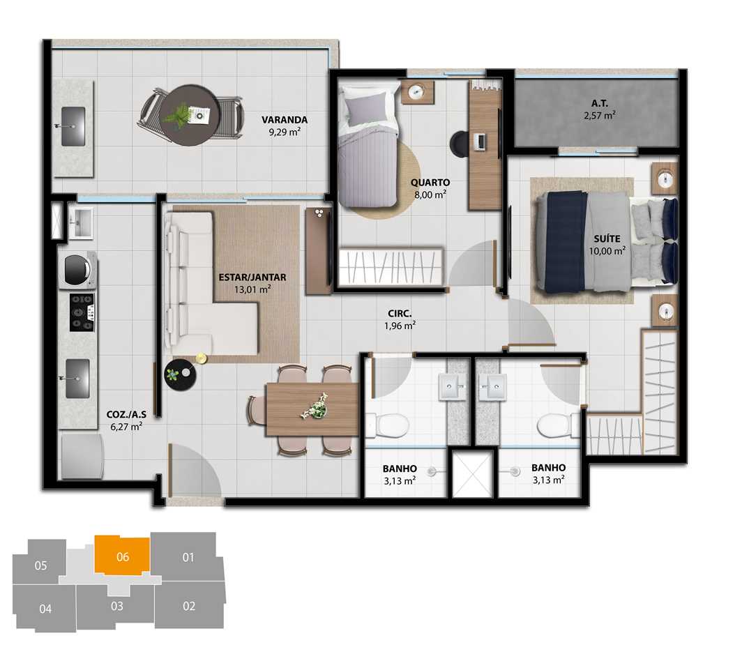 Apartamento à venda com 3 quartos, 101m² - Foto 14