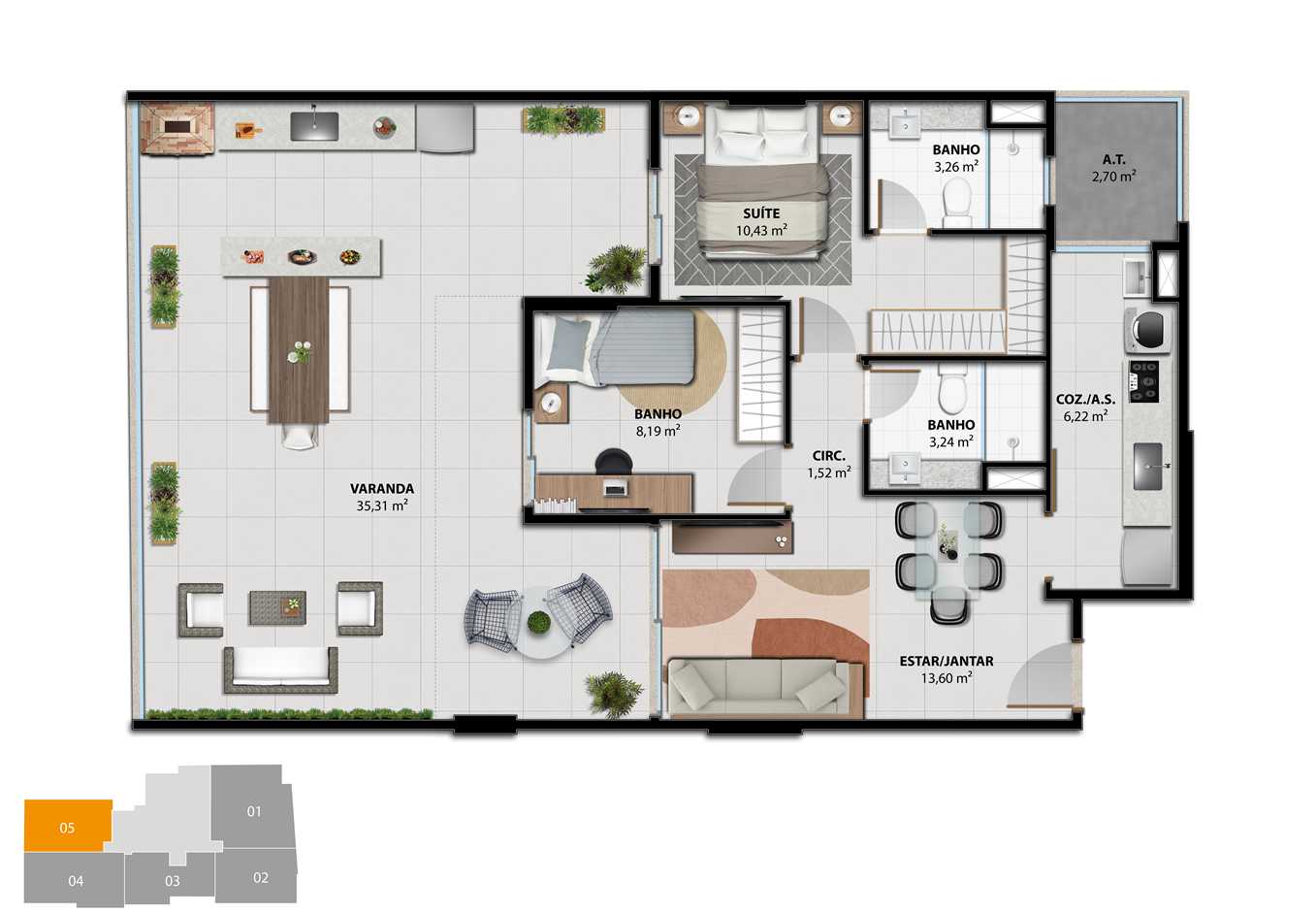 Apartamento à venda com 3 quartos, 101m² - Foto 15