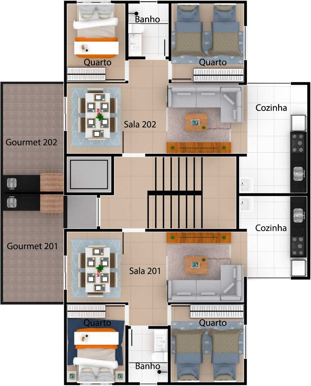 Apartamento à venda com 2 quartos, 55m² - Foto 2