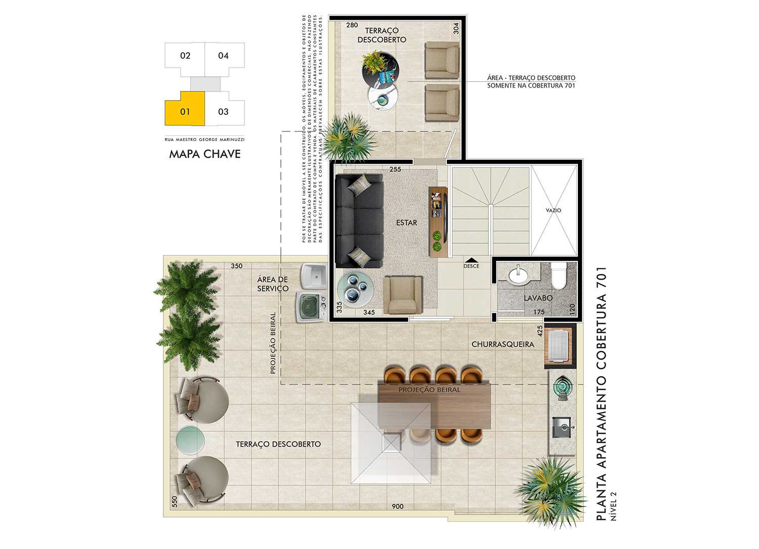 Cobertura à venda com 2 quartos, 129m² - Foto 4