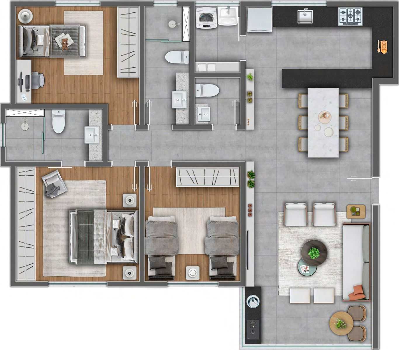 Apartamento à venda com 3 quartos, 214m² - Foto 13