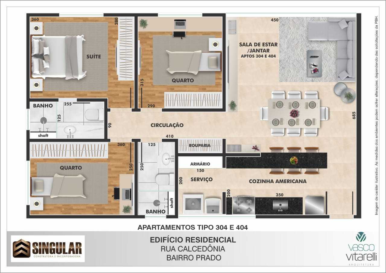 Apartamento à venda com 3 quartos - Foto 4