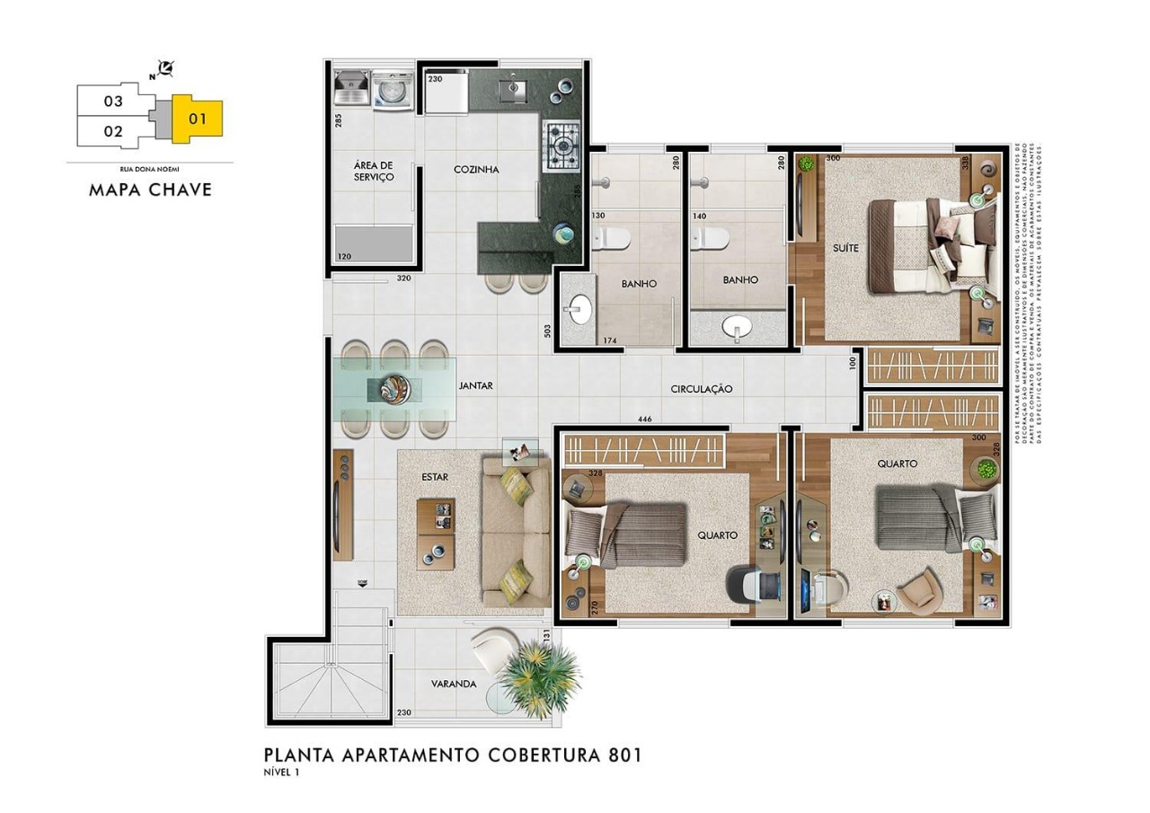 Apartamento à venda com 3 quartos, 82m² - Foto 4