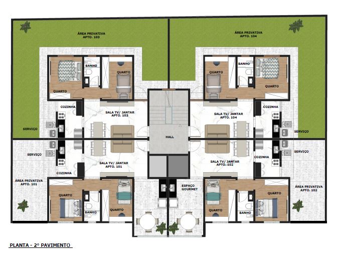 Apartamento à venda com 2 quartos, 47m² - Foto 1