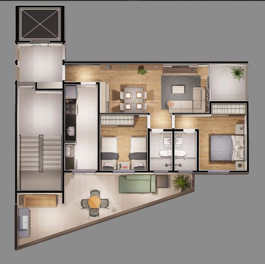 Apartamento à venda com 2 quartos, 168m² - Foto 10