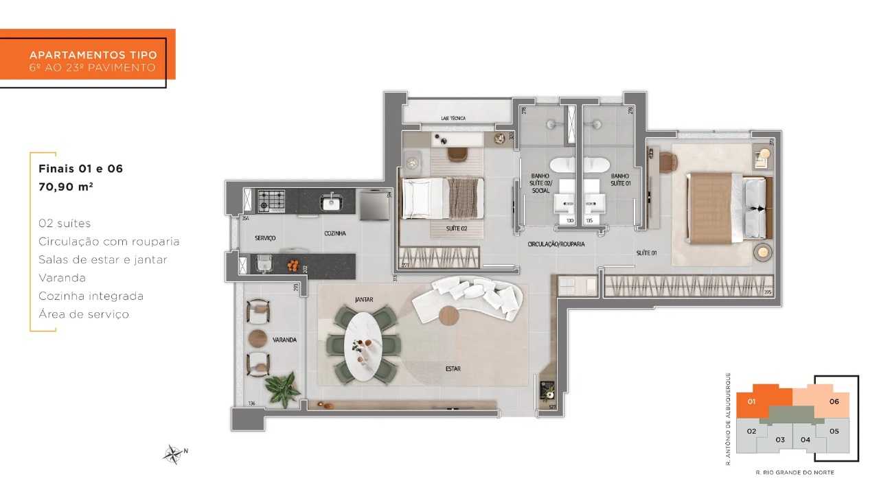 Apartamento à venda com 2 quartos, 149m² - Foto 19