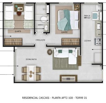 Apartamento à venda com 2 quartos, 47m² - Foto 3