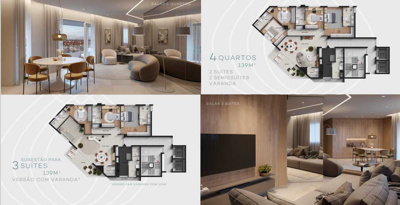 Apartamento à venda com 4 quartos, 140m² - Foto 6