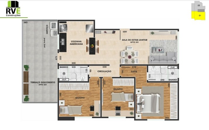 Apartamento à venda com 3 quartos, 91m² - Foto 6