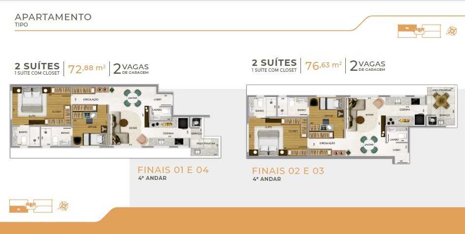 Apartamento à venda com 2 quartos, 77m² - Foto 19