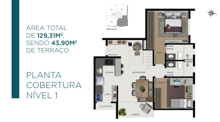 Apartamento à venda com 2 quartos, 65m² - Foto 8