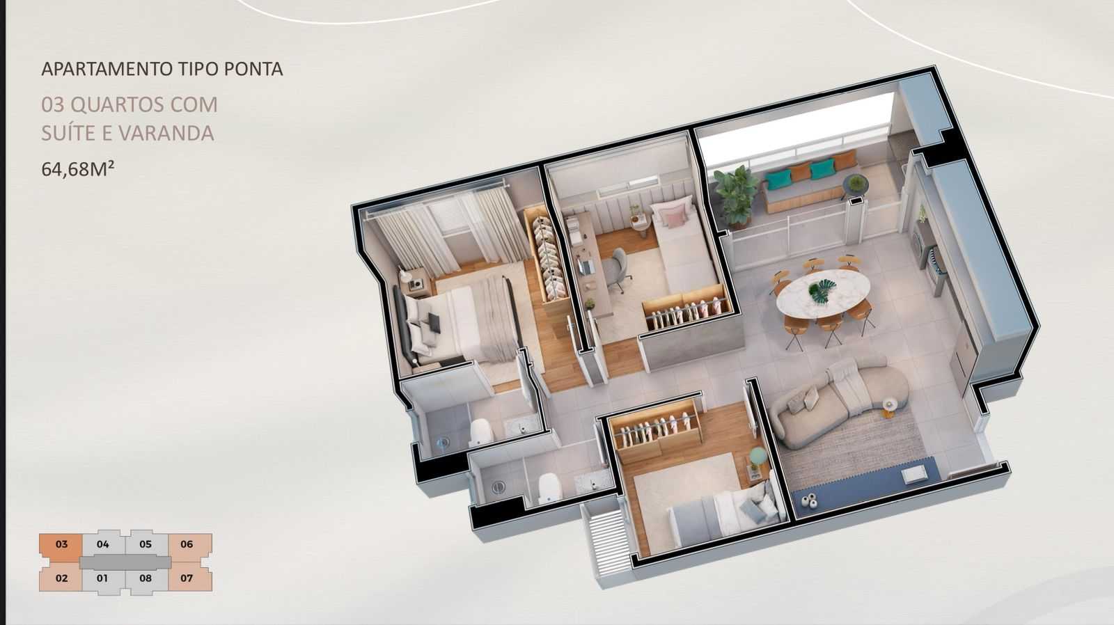 Apartamento à venda com 2 quartos, 56m² - Foto 15